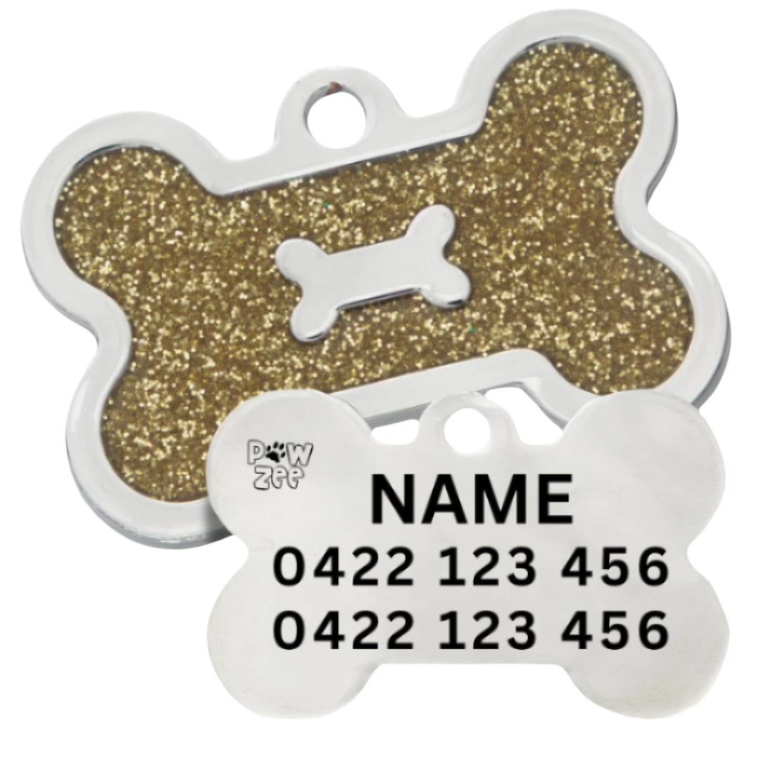 Gold dog tags for pets hotsell