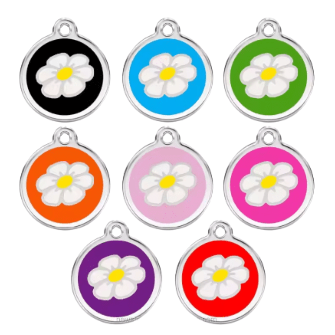 Flower Designer Pet Tag