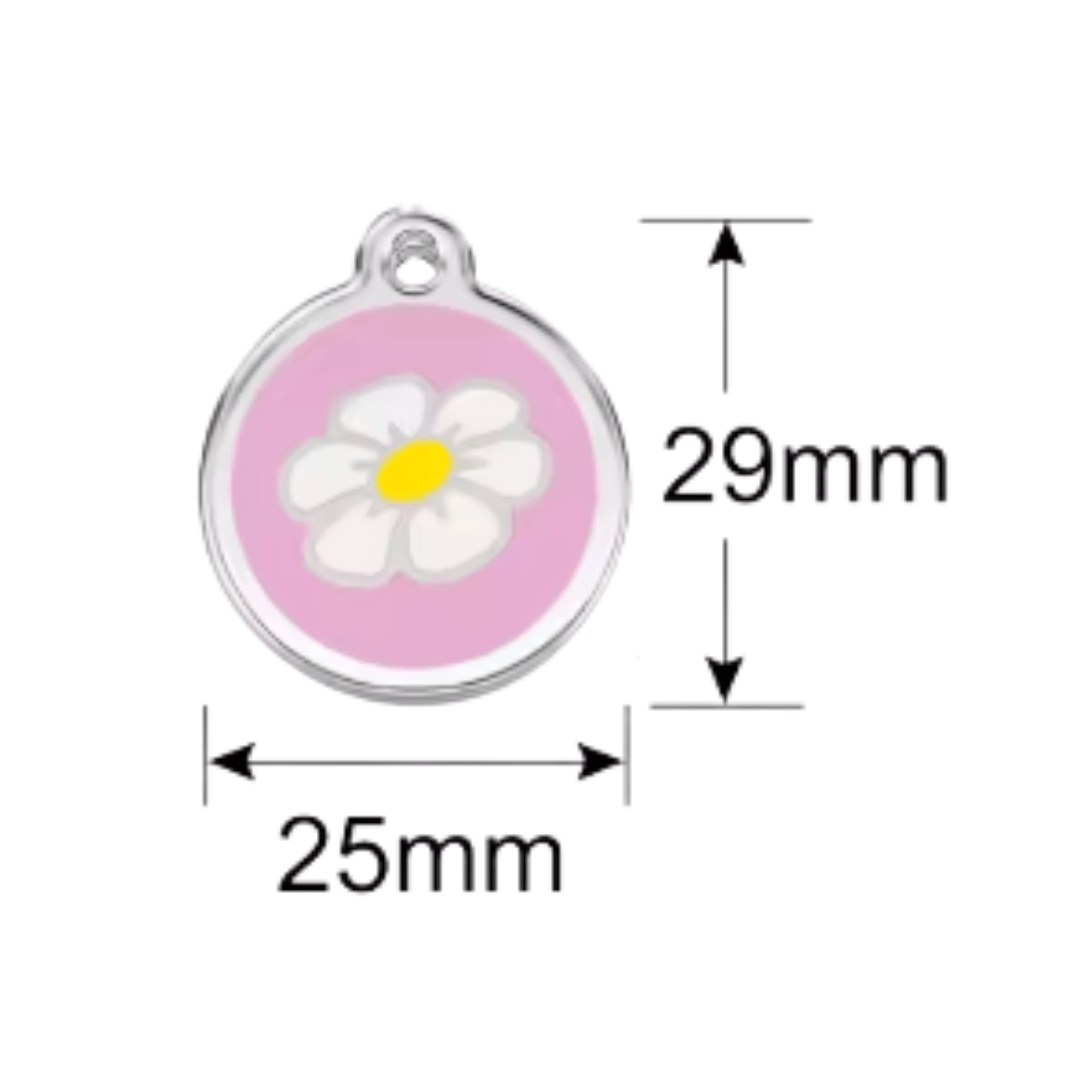 Flower Designer Pet Tag