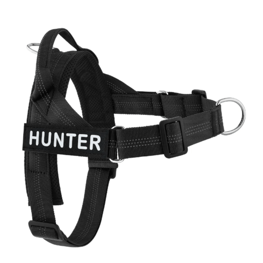 Personalised Dog Harness - BLACK