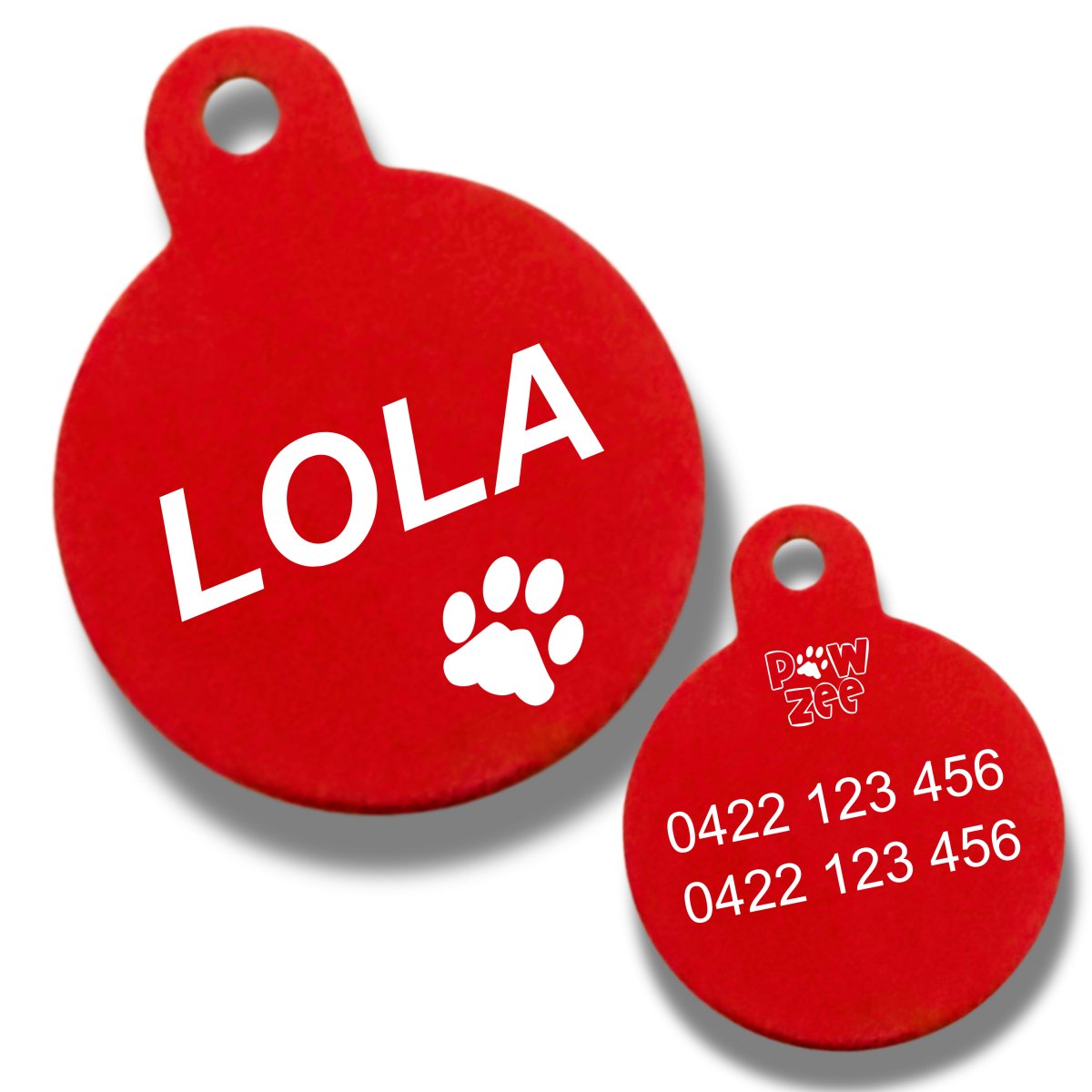 PET TAG SPECIAL 4 FOR $44 PAWZEE ALUMINIUM