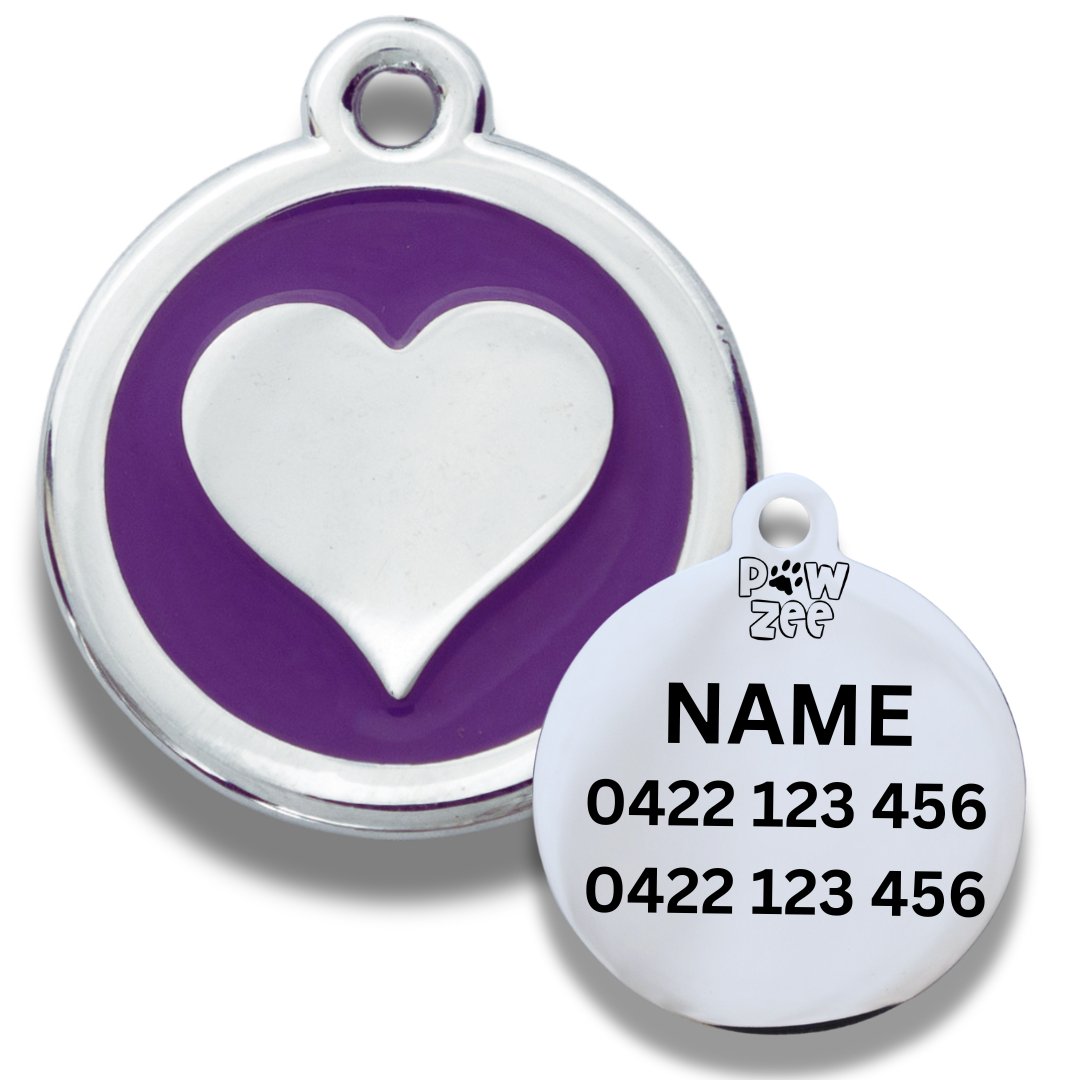 RED Heart Designer Pet Tag