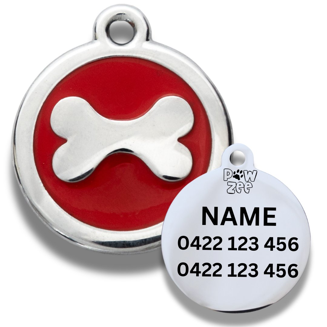 BLUE Pet Tag Designer Bone