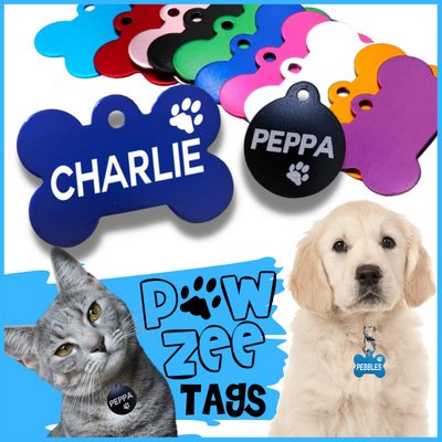 Pawzee Aluminium Pet ID Tags (WSP)