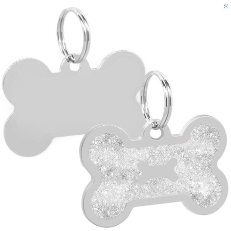 Silver dog tags for pets sale